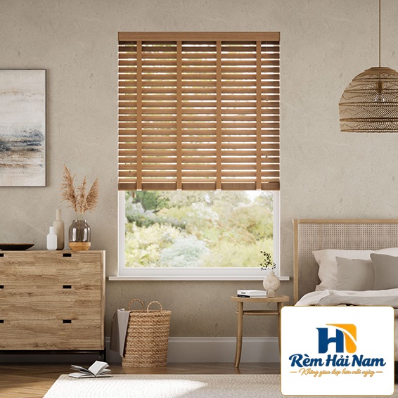 Rèm gỗ tự nhiên vàng sáng thanh lịch