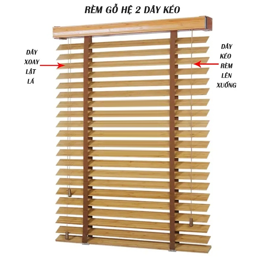 Cấu tạo rèm gỗ tự nhiên Hải Nam