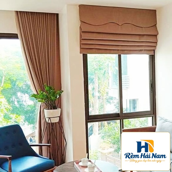 Thi công rèm roman & rèm sáo gỗ Biệt thự Gamuda Gardens