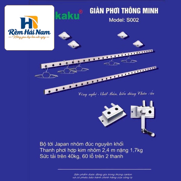Giàn phơi thông minh Sankaku 02