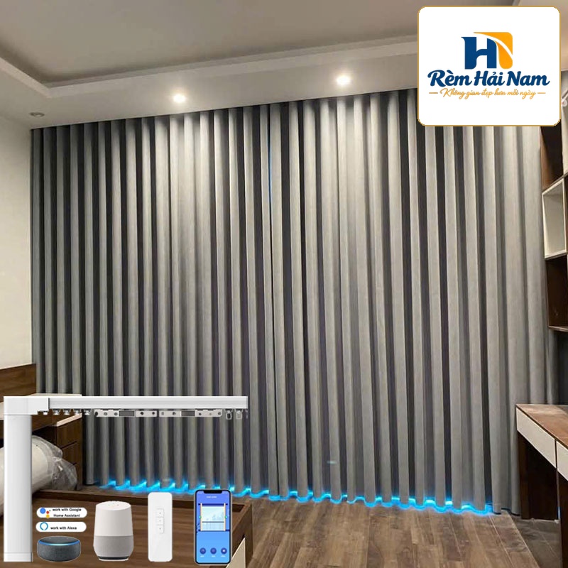 Rèm vải tự động Nhật Bản Mã Arena | Động cơ rèm Modero mã MD50UQ1214-W (Wifi)