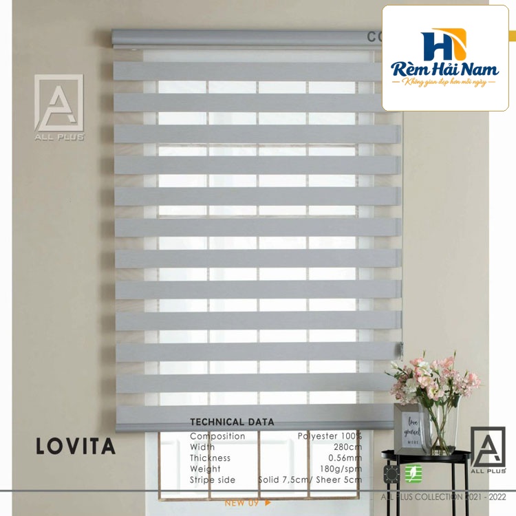 Rèm cầu vồng hãng All Plus mã Lovia