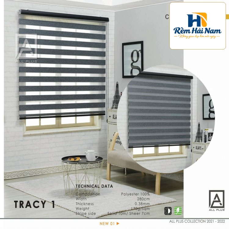 Rèm cầu vồng hãng All Plus mã Tracy