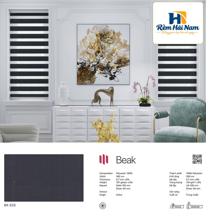 Rèm cầu vồng hãng Modero mã Beak