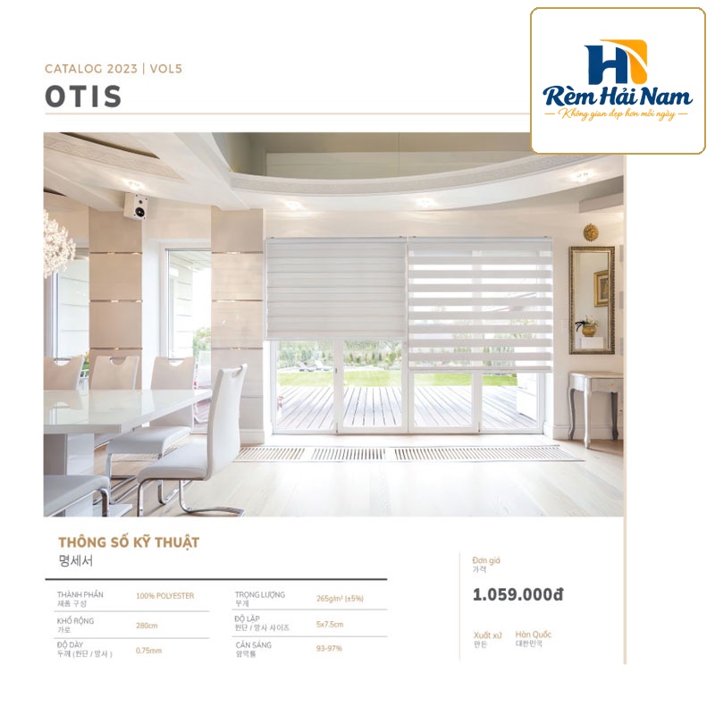 Rèm cầu vồng hãng Padora – Mã Otis