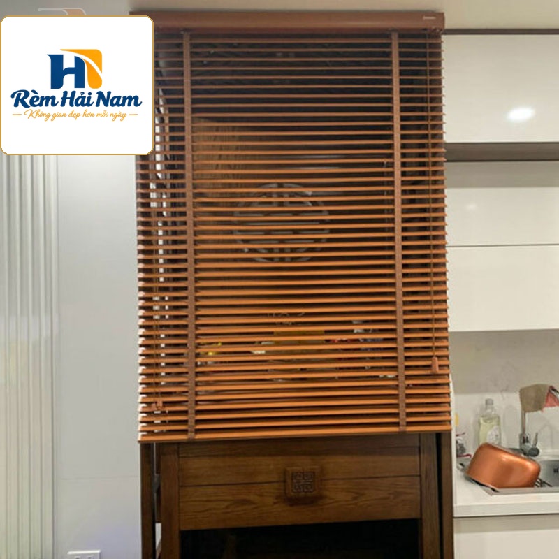 Rèm sáo gỗ che bàn thờ  – hệ 1 dây RGBT01